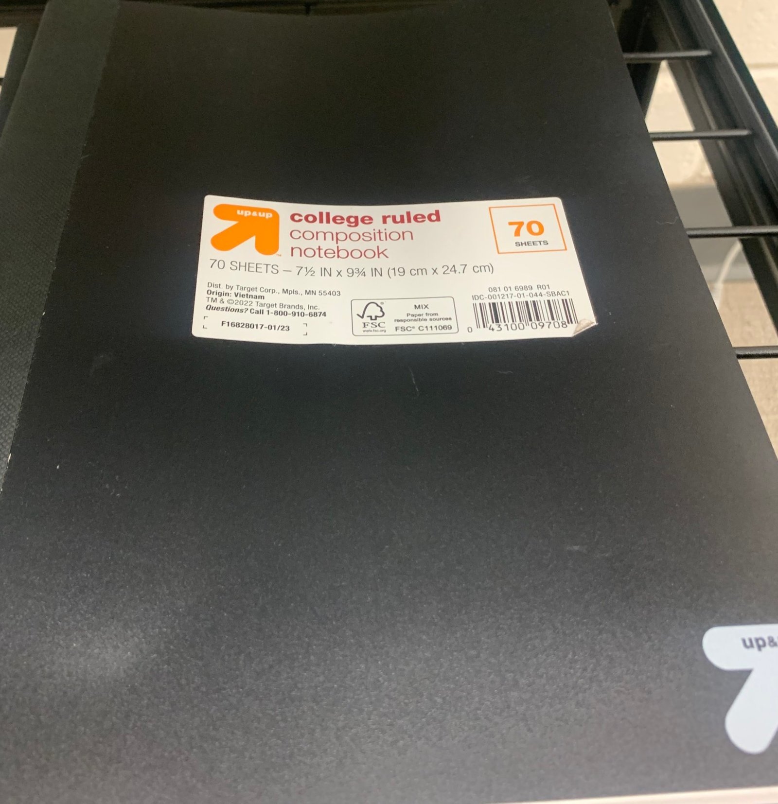 Wide Ruled Composition Book